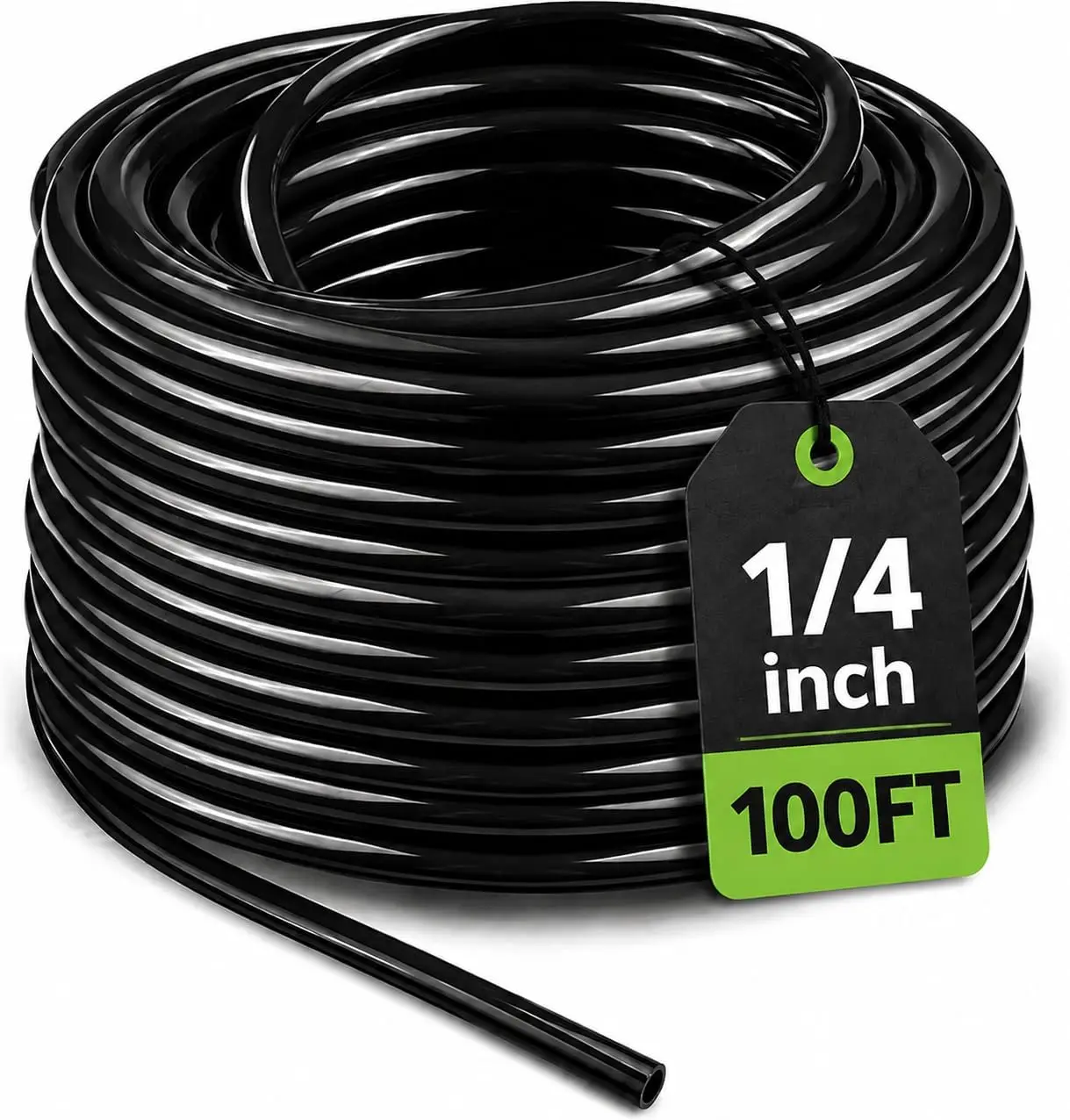 

100ft 1/4 Inch Drip Irrigation Tubing – Flexible, Durable, UV-Resistant for Garden Extension