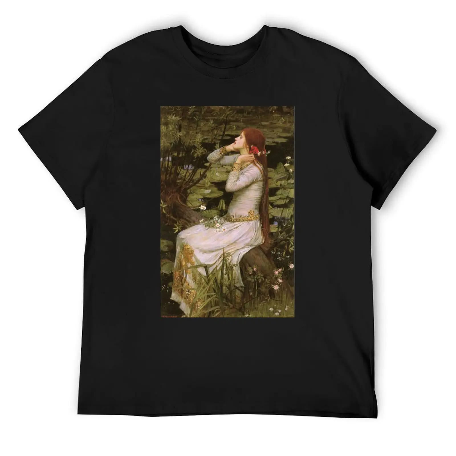 Ophelia - John William Waterhouse T-Shirt custom t shirt boys animal print summer tops mens shirts graphic tee