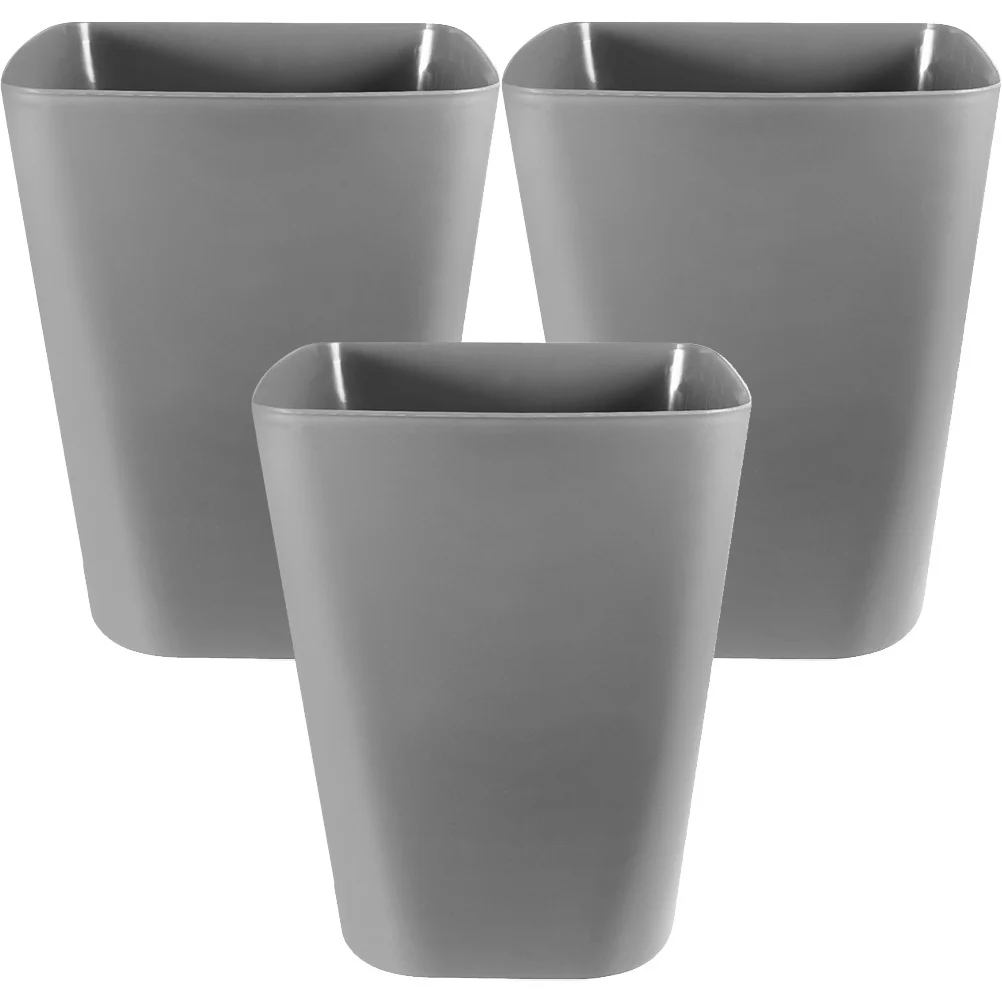 

3Pcs Garbage Bin Durable PP Material Large Opening for Home Office Bathroom Convenient and Stylish Waste Basket