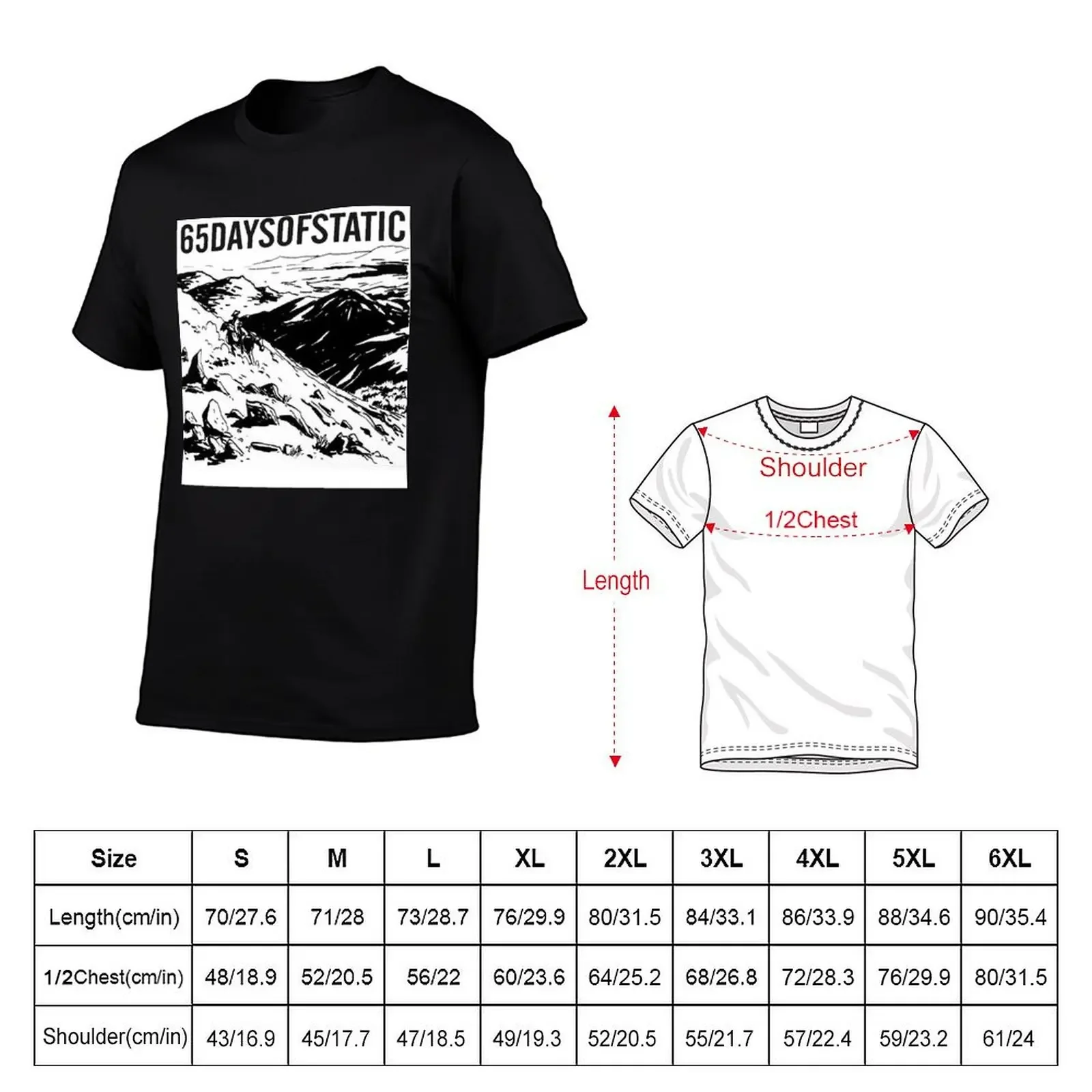 65daysofstatic T-Shirt Funny t-shirts summer clothes mens champion t shirts