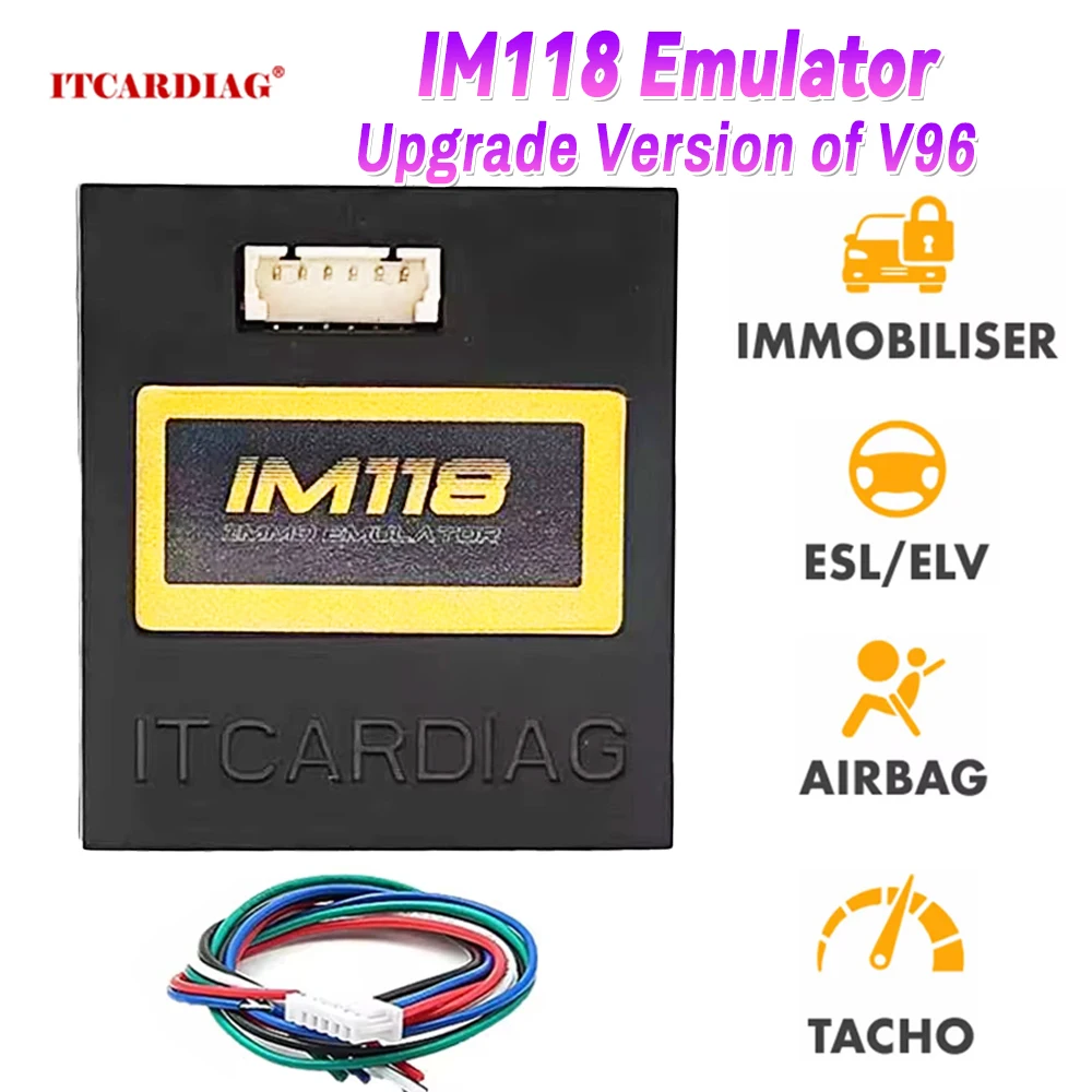 

Universal IMMO Off Emulator IM118 ESL ELV Tacho Tachometer tester Program for Renault Bosch EDC15 EDC16 EDC17...Many ECUs PK V96