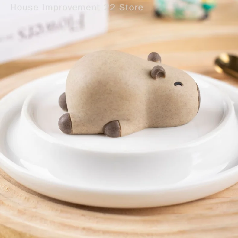 Cute Capybara Silicone Mold Cartoon Animal Milk Jelly Pudding Silicone Mould Home Kitchen Baking Accessories Party Restaurant