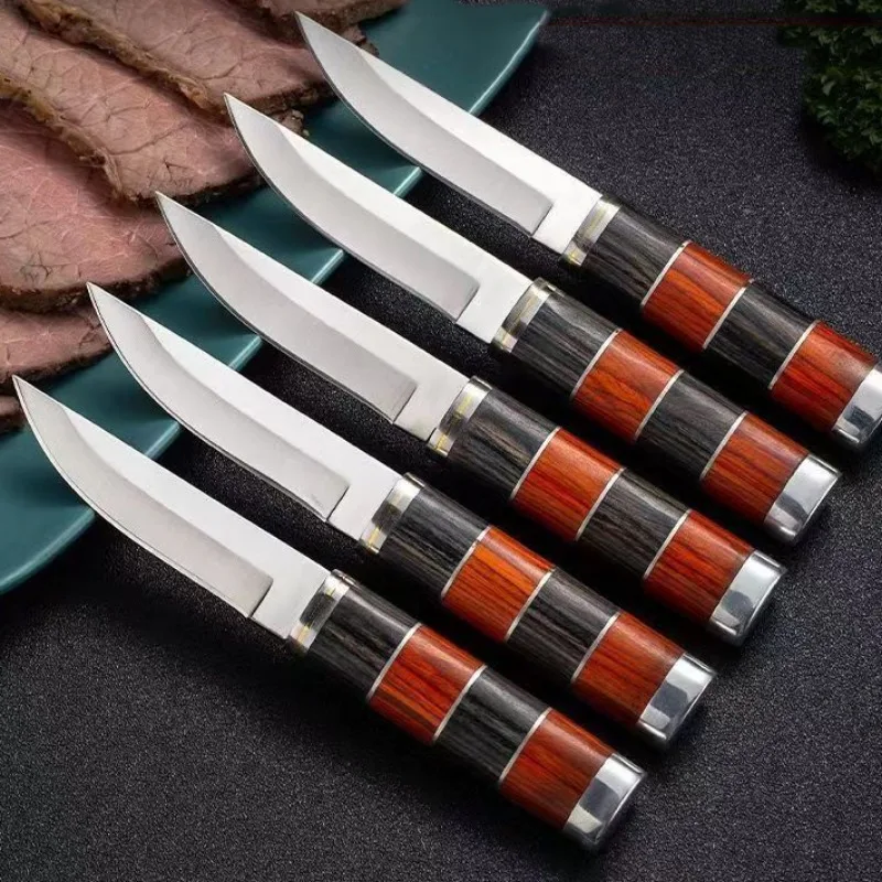 Hand Forged Chef Cutting Knife Utility Fish Meat Slicing Knife Stainless Steel Paring Peeling for Kitchen Cooking Tools