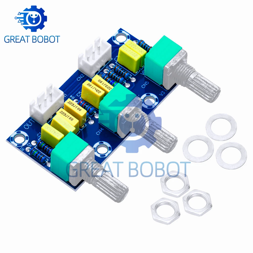 XH-M802 Passive Tone Board Amplifier Preamp Power Module Low High Sound Adjustment Electonic Diy Electronic PCB Board