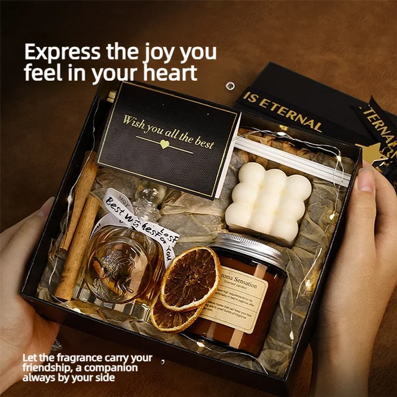 Scented gift box, soy wax fragrance, bedroom decor, high-end air freshener, a perfect gift