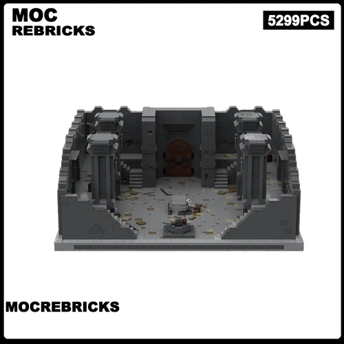 UCS 유명한 영화 장면 MOC 빌딩 블록 무덤 세트 크리 에이 티브 디스플레이 모델 기술 벽돌 조립 컬렉션 장난감 크리스마스 선물