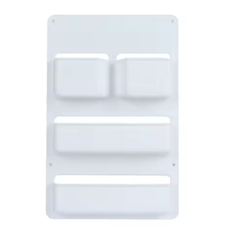 1PC Motorhome Caravan Toilet Compartment Door Storage Pocket For Kassett Shelf Box White High Quality RV Storage