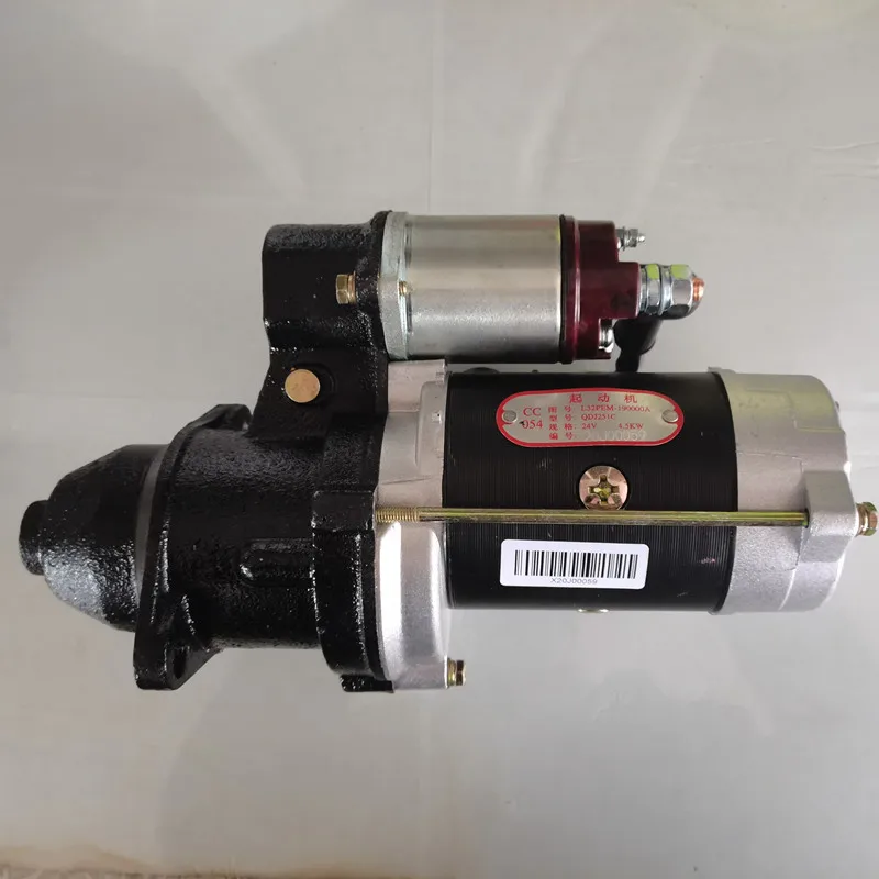 

Starter motor QDJ251C/24V/11 tooth 4.5KW deceleration starter supporting Changchai L32 diesel engine