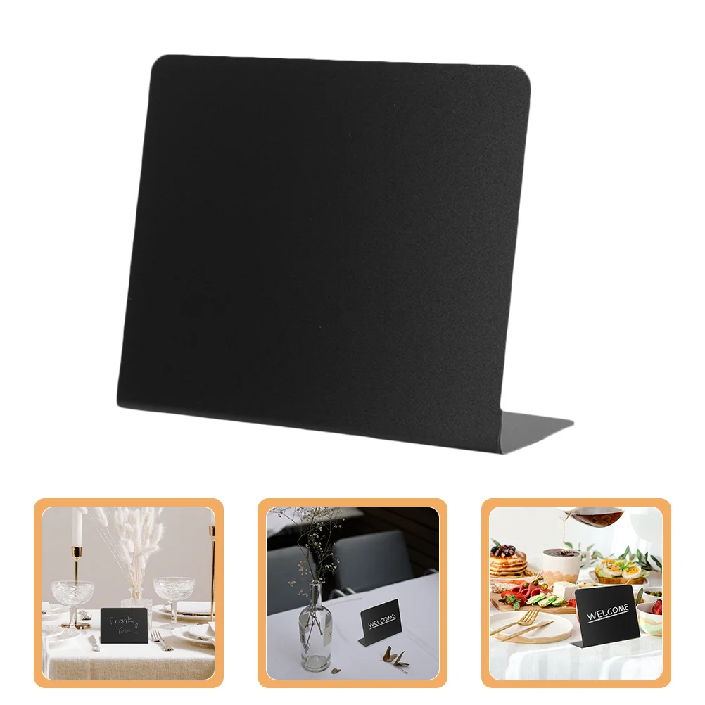 12 Pcs Mini Desktop Sign Writing Chalkboards Blackboards for Menu The Drawing Pvc Multifunctional Restaurant