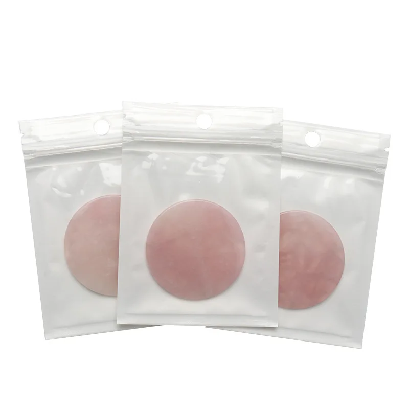 1 Uds. Junta de Jade para pestañas injertadas, junta de piedra de cristal, herramienta para plantar pestañas, mesa de Jade con pegamento en forma de gota rosa.