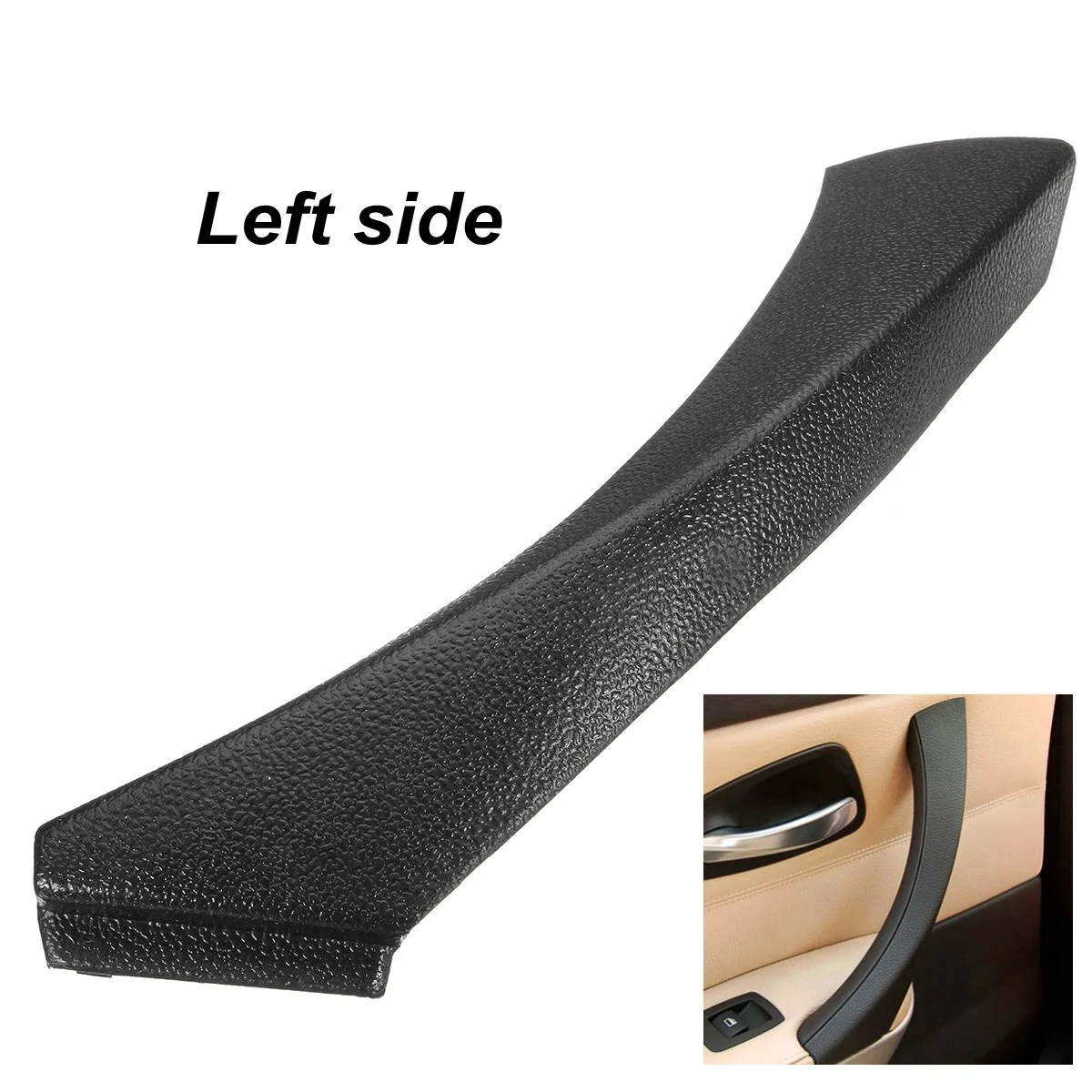 Black for -BMW E90 E91 3-Series Sedan 2006-2012 Left Inner Door Panel Handle Outer Trim Cover 51419150335