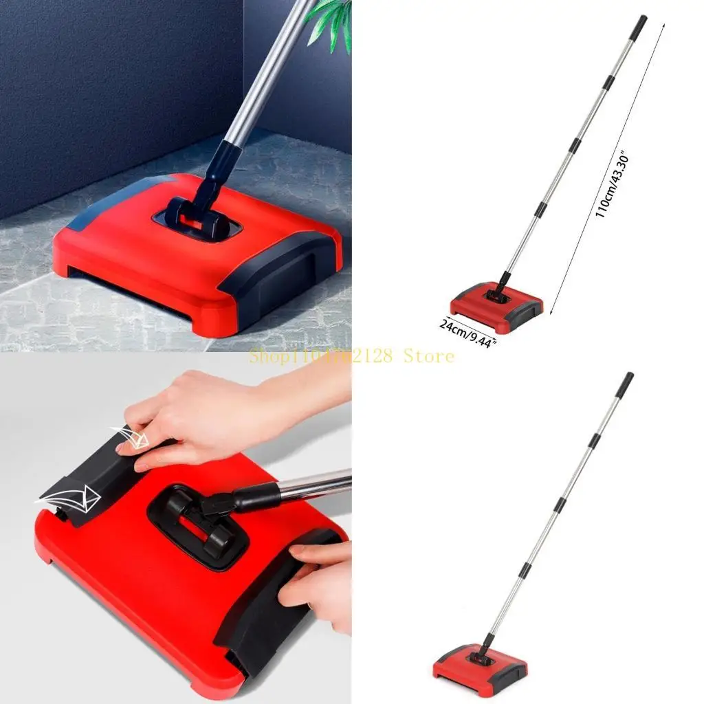 Efficient Cleaning Brush Household Sweeping Machine Manual Floor Sweeper Broom best sale，Efficient Rotatory Cleaning Brush