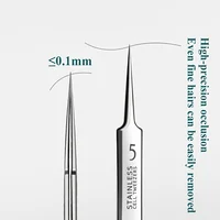 Blackhead Removal Tweezers Stainless Steel Tools - Effective Comedones Extractor, Whiteheads Removal Deep Cleansing Tools 3