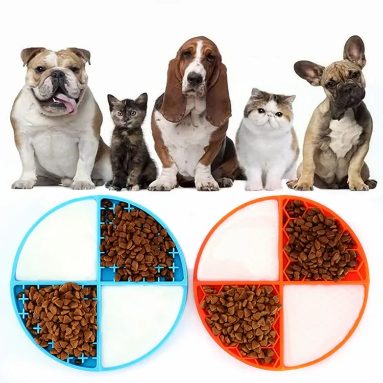 2021 New Silicone Dog Peanut Butter Lick Pad Dog Slow Feeder Lick Mat Pet Calming Mat