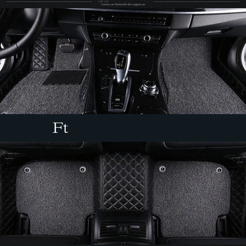 

Car floor mats for KIA new carens （FIVE SEAT）2007 2008 2009 2010 2011 2012 Custom auto foot Pads automobile carpet cover