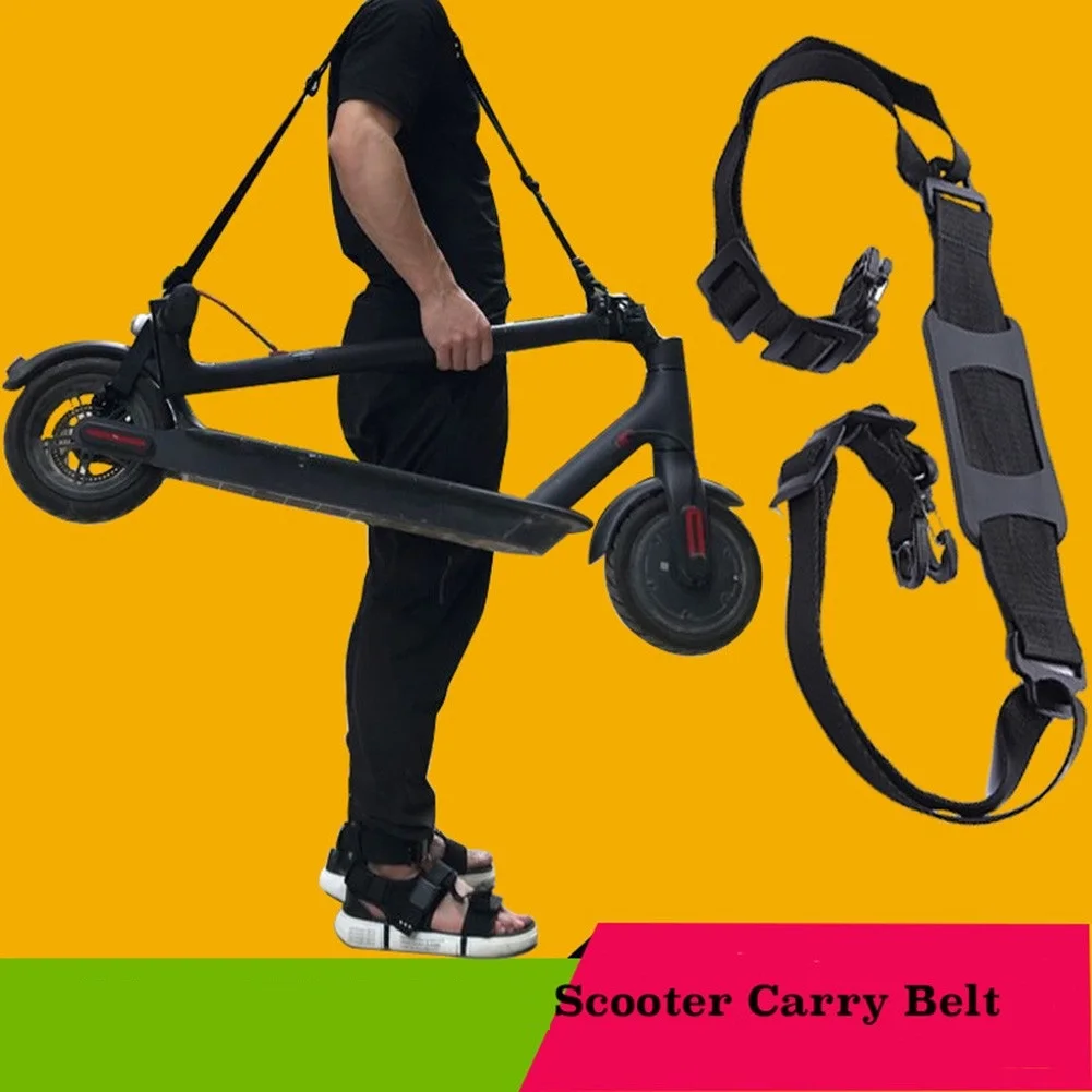 

1pc E-scooters Adjustable Shoulder Strap Nylon Folding Scooter Hand Carrying Shoulder Strap For M365 Nine Bot ES1/ E /ES3/ES4