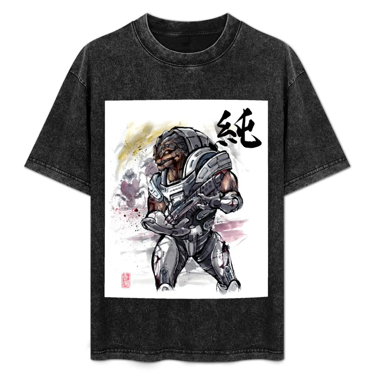 

Grunt from Mass Effect Sumie Style T-Shirt custom t shirt baggy shirts shirts men