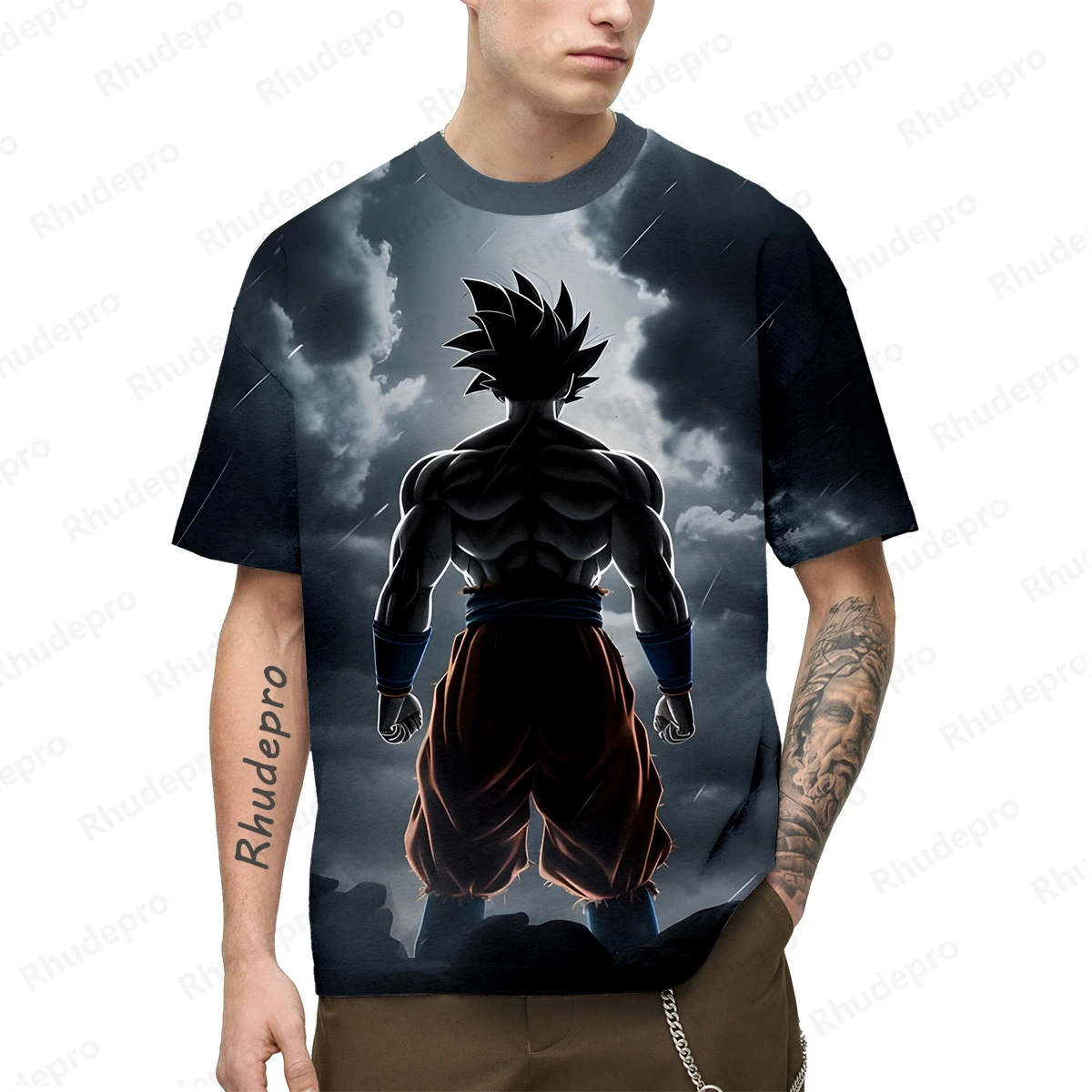 Cosplay Camiseta Super Saiya Masculina, Vegeta Camisas, Streetwear Goku, Tops, Roupas de Moda Masculina, 100 a 5XL, 2024