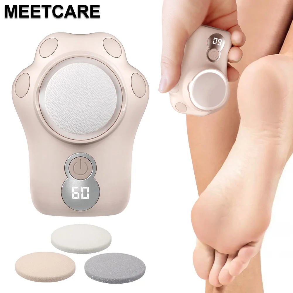 

Wirelss LED Screen Foot Grinder Mini Callus Removal Dead Skin Foot Drill 1600rpm 2000rpm 2800rpm with 3 Grinding Heads