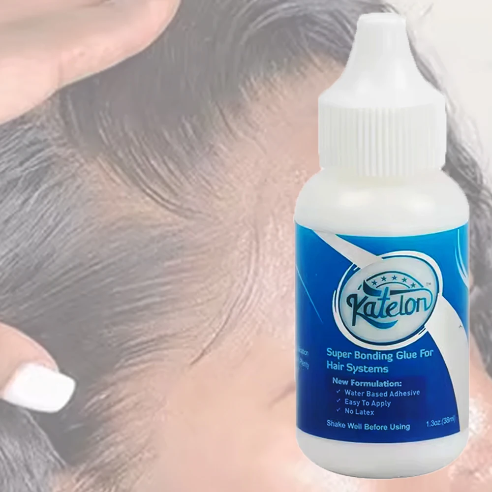 

VADES 38ml Waterproof Lace Wig Glue 1.3Oz Strong Hold Hair Glue For Hair Systems White Liquid Adhesive Glue For Toupee lace Glue