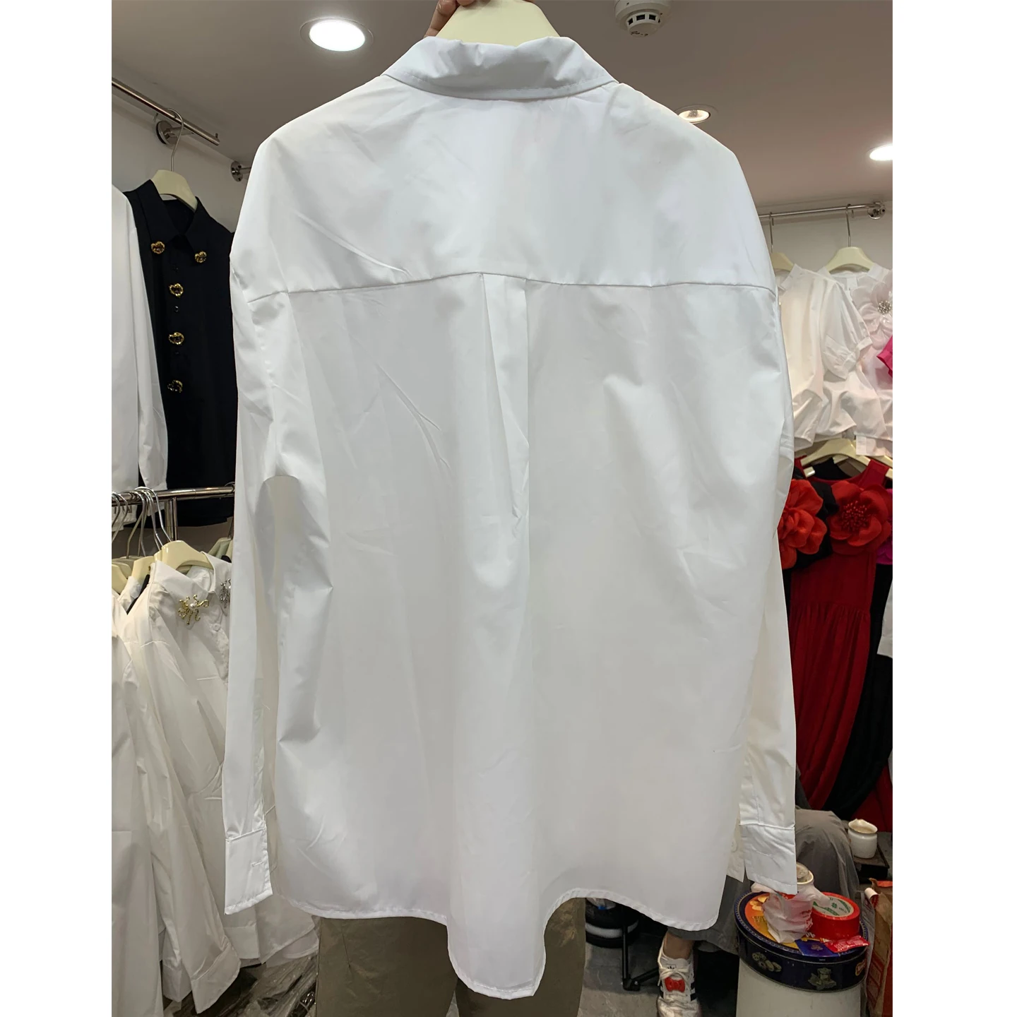 

Women's Long Sleeved 2025 Autumn New Korean Top Shirts Fashionable Slimming and Versatile Casual Three-dimensional Flower Shirt