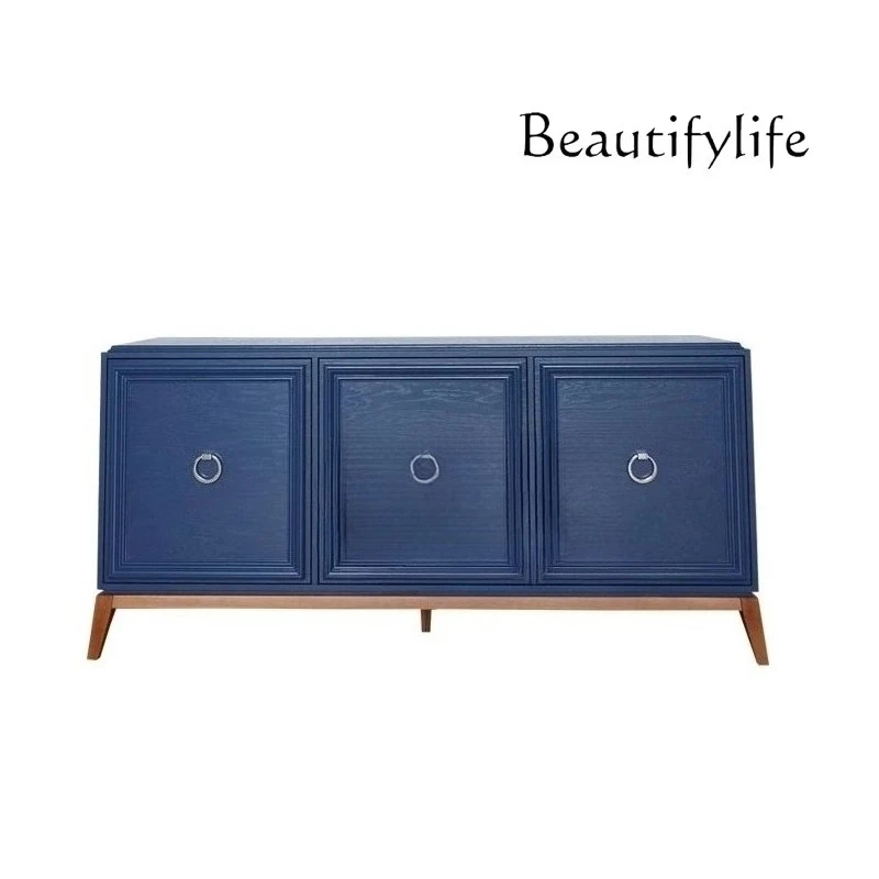 

French entrance cabinet, facing the door, solid wood living room, extremely narrow and ultra-thin American shoe cabinet