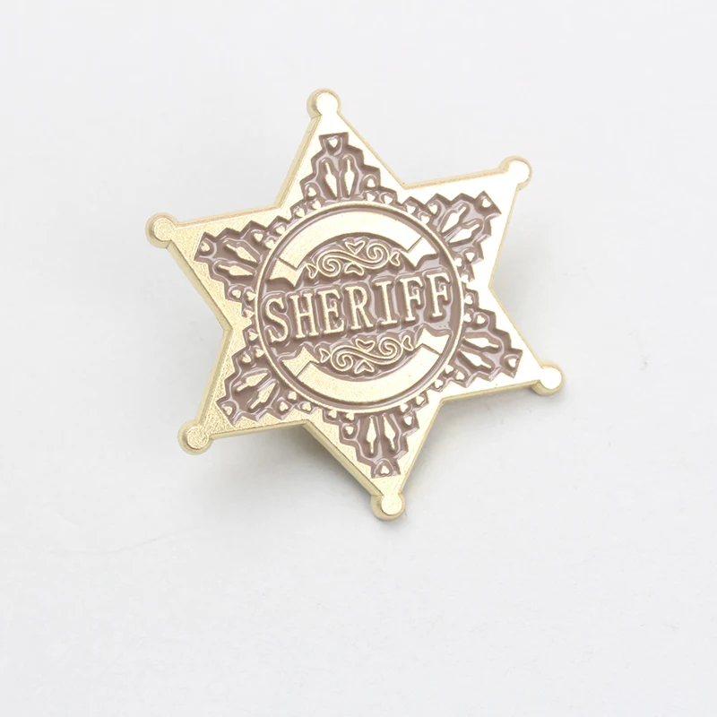 شريف سداسية ستار بروش سداسية نجمة الأمن شريف شارة