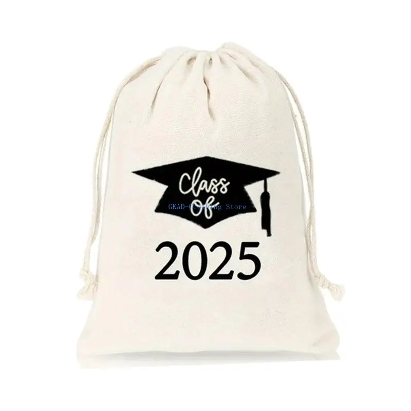 N0PE Canvas Draphstring Gift 2025 Cleartue Celebration Clearty Candy Bags لعقد هدايا صغيرة ومصالح للحفلات