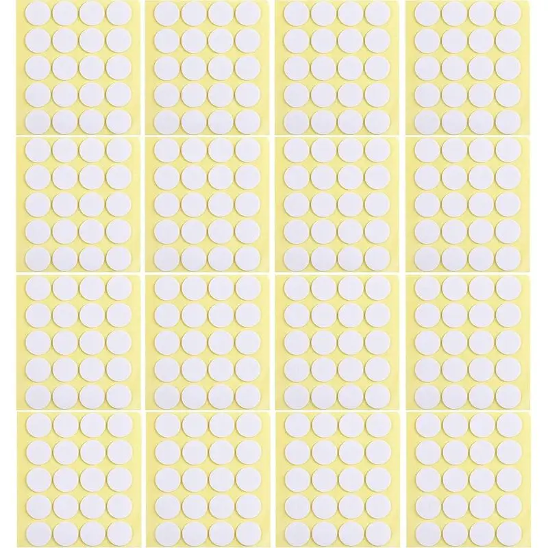 240pcs Candle Wick Stickers, Heat Resistance Double-Sided Stickers 20mm Adhesive Round Dots for Candle Making Wall Hanging .H