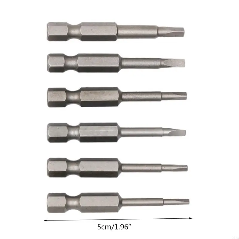 G6KA 50mm Steel Triangular Tip Screw Driver Bit 1/4 Shank for Triangle Screwdr