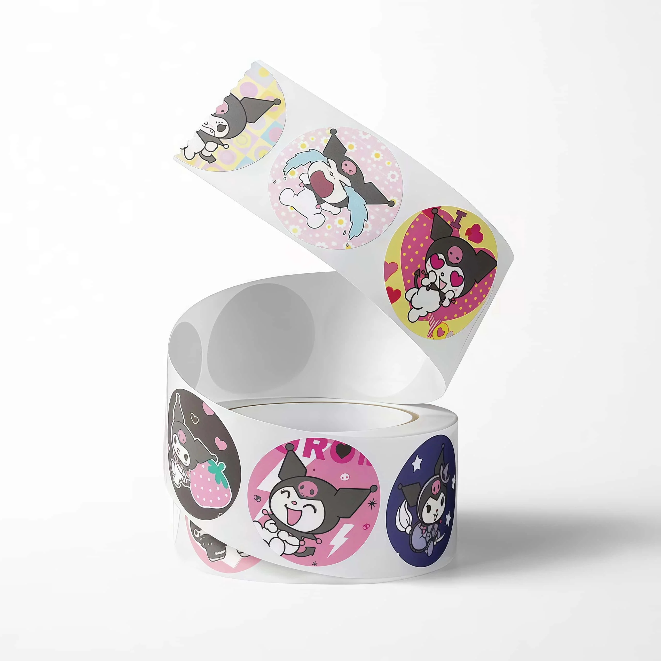 500 قطعة/لفة ملصقات كورومي لفة ملصقات زخرفية كرتونية لطيفة لمجلة سكرابوكينغ والهاتف المحمول هدية ذاتية الصنع #4