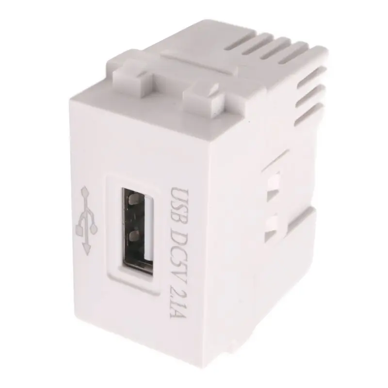 A11E-Mobile Phone Charging Panel USB Power Module 220V Socket 5V Transformer 2.1A USB Charging Power Socket Switching Adapter