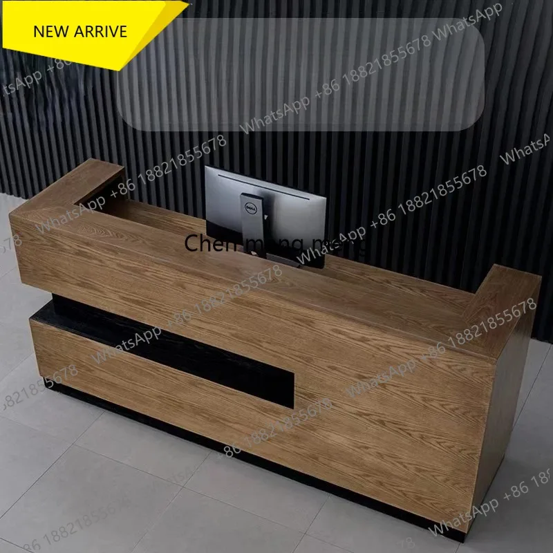G153 Coffee Shop Reception Desks Counter Table Business Modern Reception Desks Vevor Artificial Board Furniture
