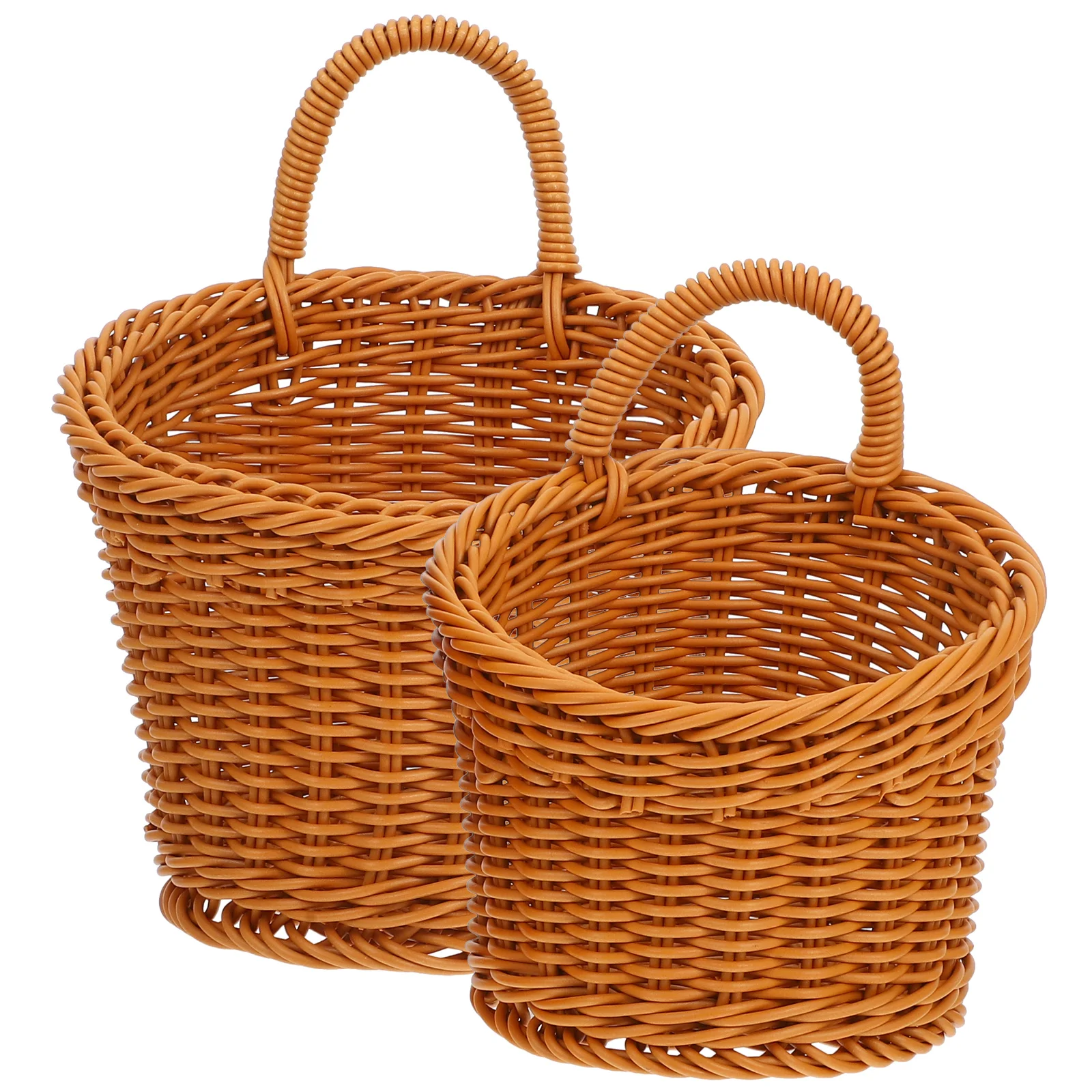 

2 Pcs Holder Onion Ginger Garlic Storage Basket Wicker Hamper Small Hanging Flowers for Kitchen