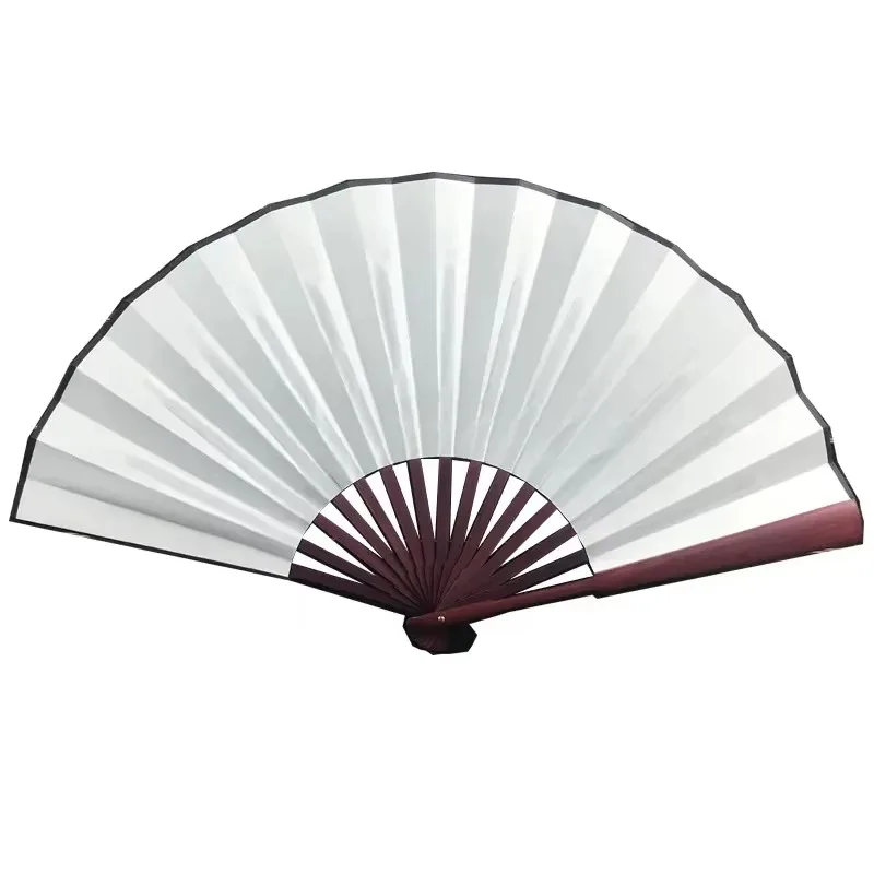 10/13 inch Folding Fan Hand Silk Cloth DIY Chinese Folding Fan Wooden Bamboo Antiquity Folding Fan DIY Calligraphy Painting