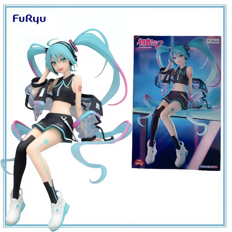 

FURYU Original in Stock Hatsune Miku Vocaloid Colorful Technology Model Noodle Stopper Collection Series Model Cartoon Character