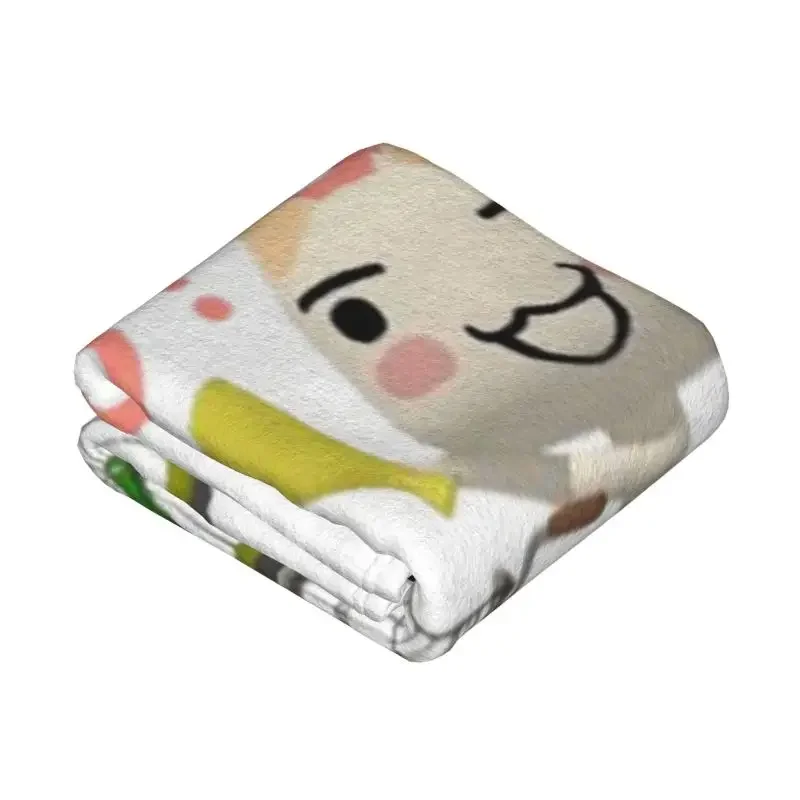 Custom Toro Inoue Cat Riding Bike Blanket Soft Fleece Autumn Warm Flannel Throw Blankets for Sofa Home Bedroom Quilt