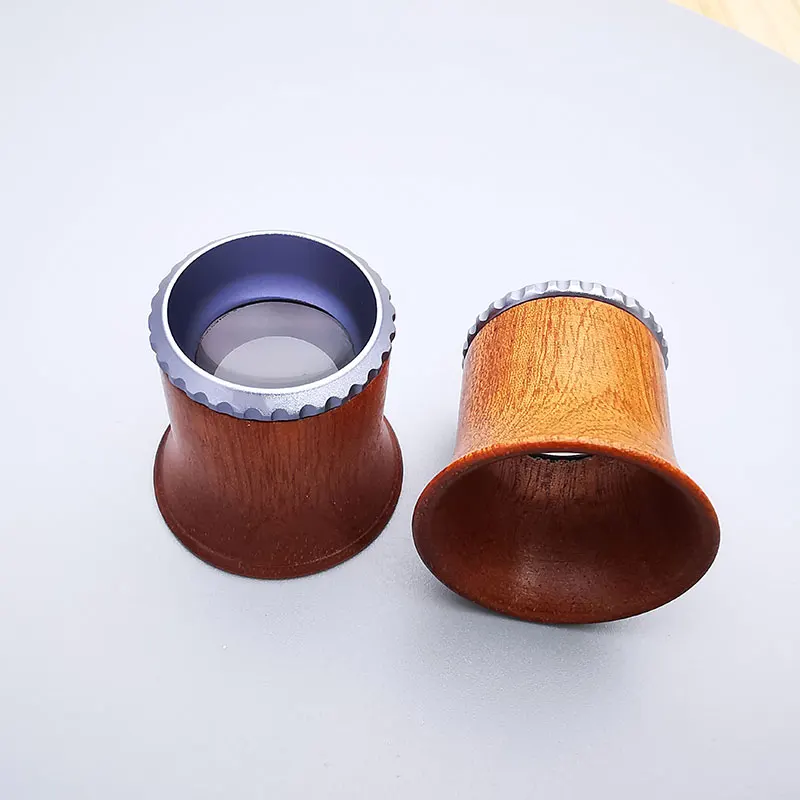 High-quality watchmaking tools, watch maintenance magnifying glass, solid wood magnifying glass 5X, watch tools, jewelry tools.