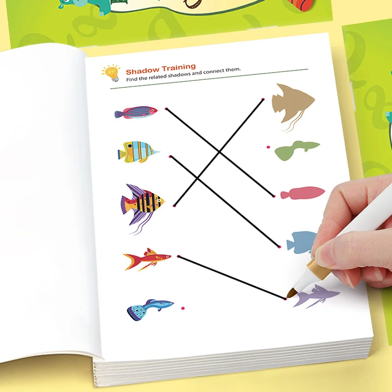 Find The Same Matching Game Activity Book, Animal/fruit/pattern Matching, Logical Thinking Puzzle Fun Exercise Book, 32pages