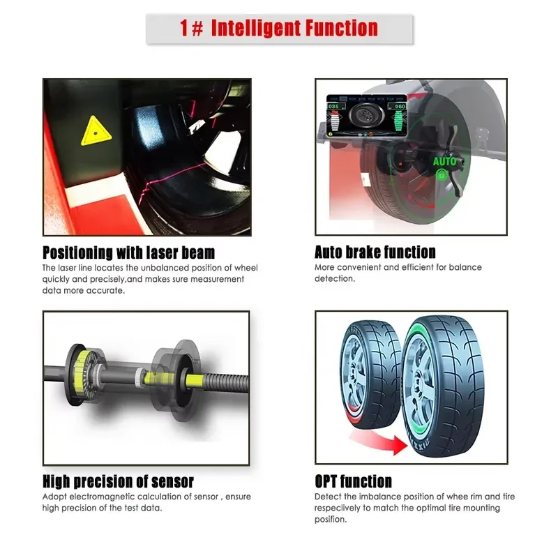 Wheel Balancing Alignment Machine with Advanced Functions for Workshop