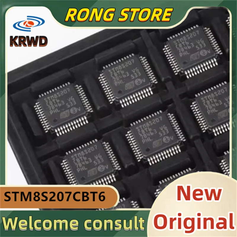 10PCS STM8S207 CBT6   New Original STM8S207CBT6 LQFP-48