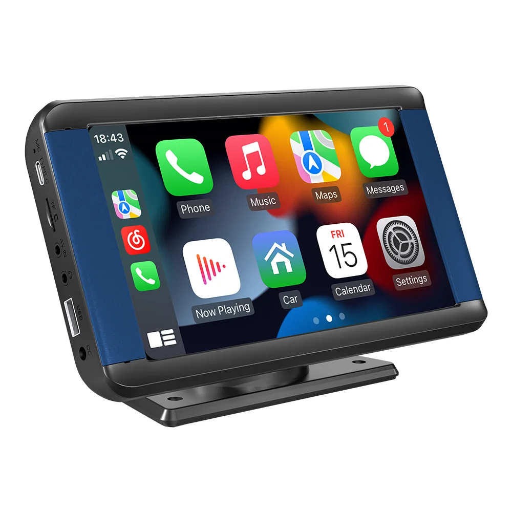 Portable Car MP5 Host, Bluetooth, Mobile Phone Interconnection, Car Desktop Display, Wireless Carplay, 7