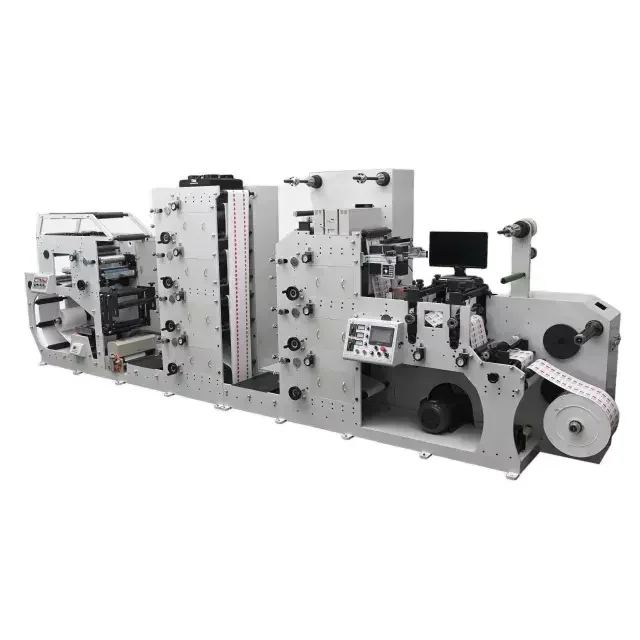 Flexo Label Printing Machine 8 Color Flexo Printing Machine Flexo Printer With PLC Touch Screen