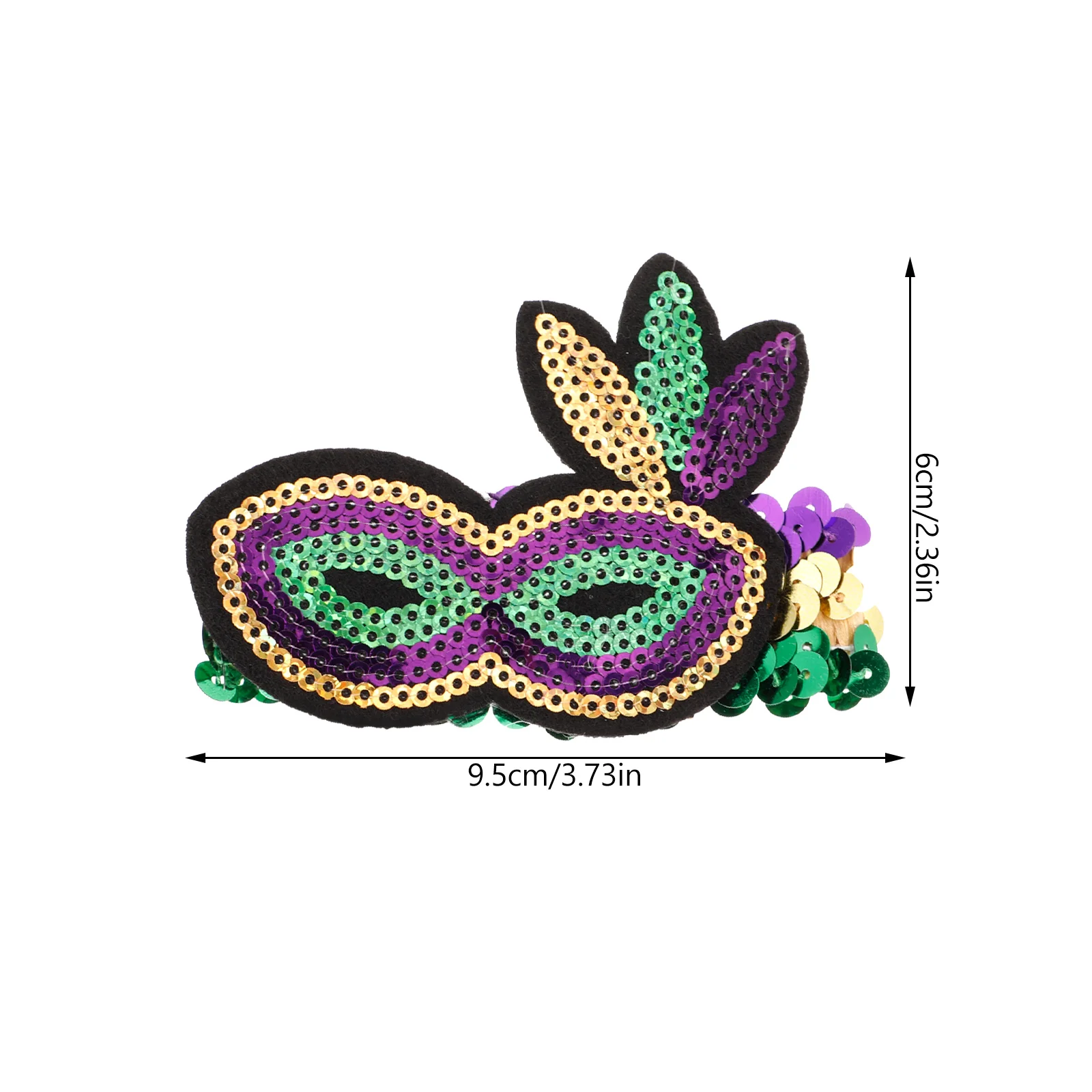 กำไลข้อมือกลิตเตอร์ลายใบโคลเวอร์ 2 ชิ้น สำหรับวันเซนต์แพทริก ดีไซน์ผ้าปิดตา ยืดหยุ่นได้ เหมาะสำหรับงานปาร์ตี้ไอริช การเต้นรำ เทศกาล และถ่ายรูป