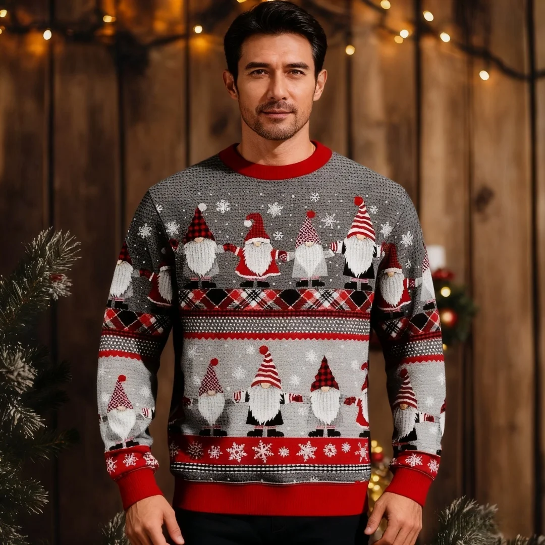 عيد ميلاد سعيد بلوزات الرجال سترة عيد الميلاد القبيحة مضحك موضة البلوزات النسائية القبيحة Sweatershirt عيد الميلاد الرجال الملابس