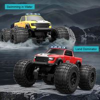 JJRC C8816 Amphibious RC Car 4WD Off-Road Climbing Monster Truck with LED Light 4WD Waterpoof Remote Control Car Toys for Kids