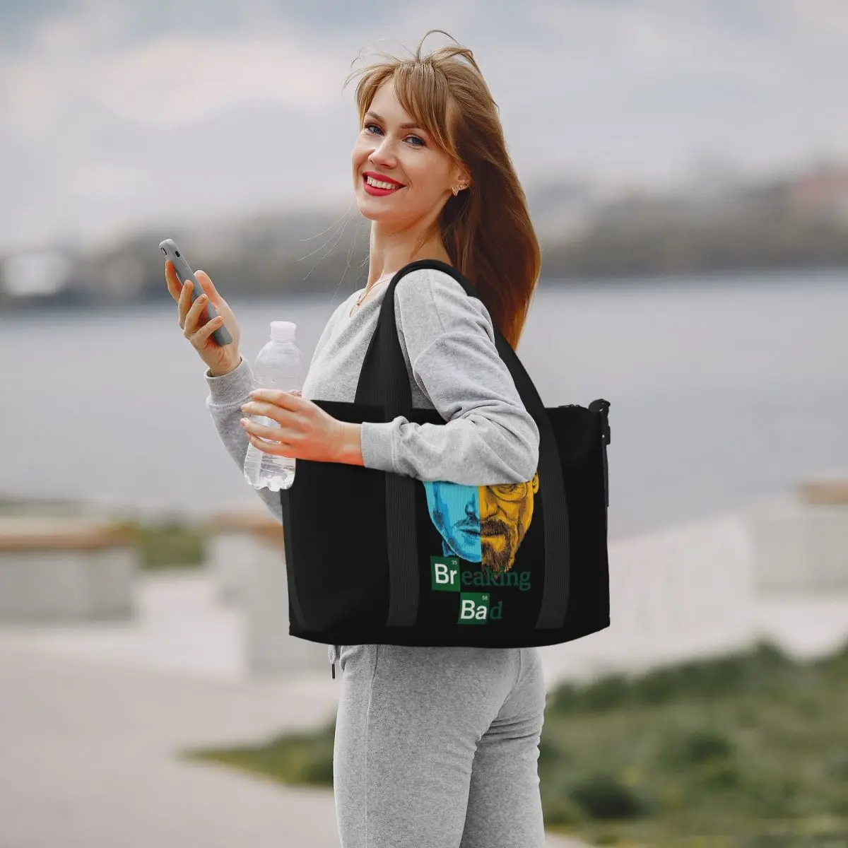 Custom Tote Bag Women Large Capacity Gym Beach Shoulder Travel Bag