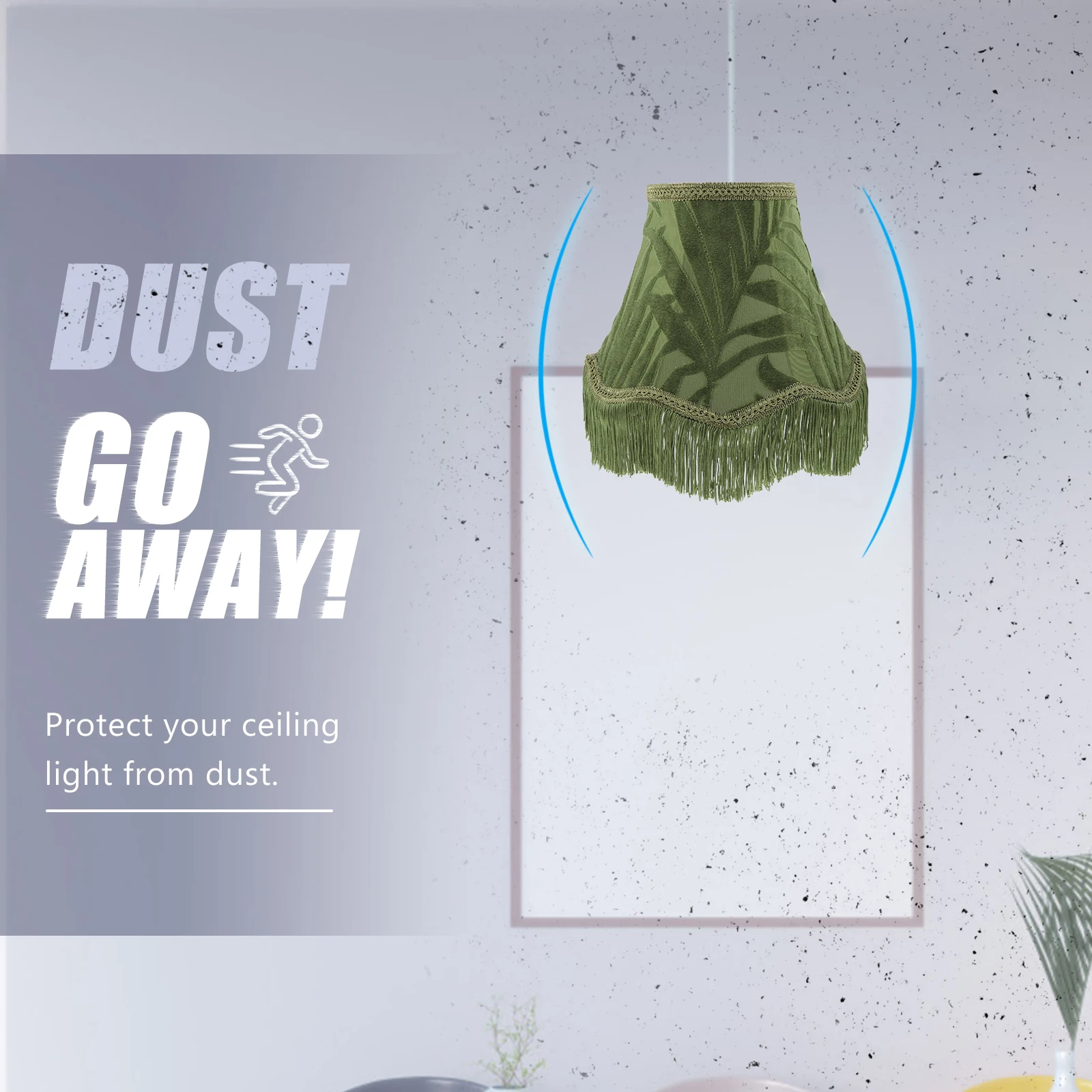 Modern Delicate Lamp Shade Cloth Metal Small Shades for Desk Bedside Table Indoor Lighting Dustproof Replacement