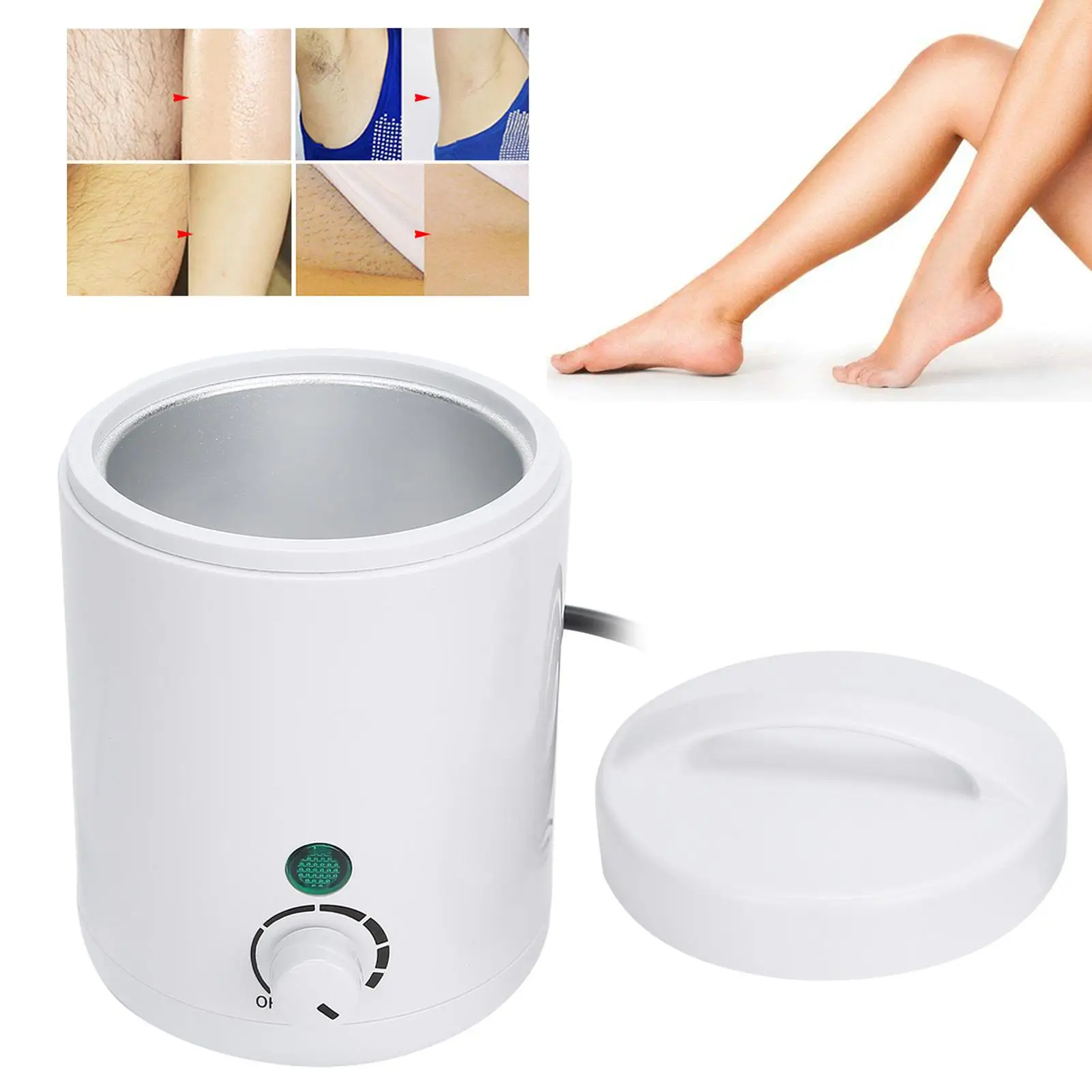 40W Electric Wax Warmer Hair Removal Machine - Mini Unisex Paraffin Wax Heater, Professional & Multipurpose