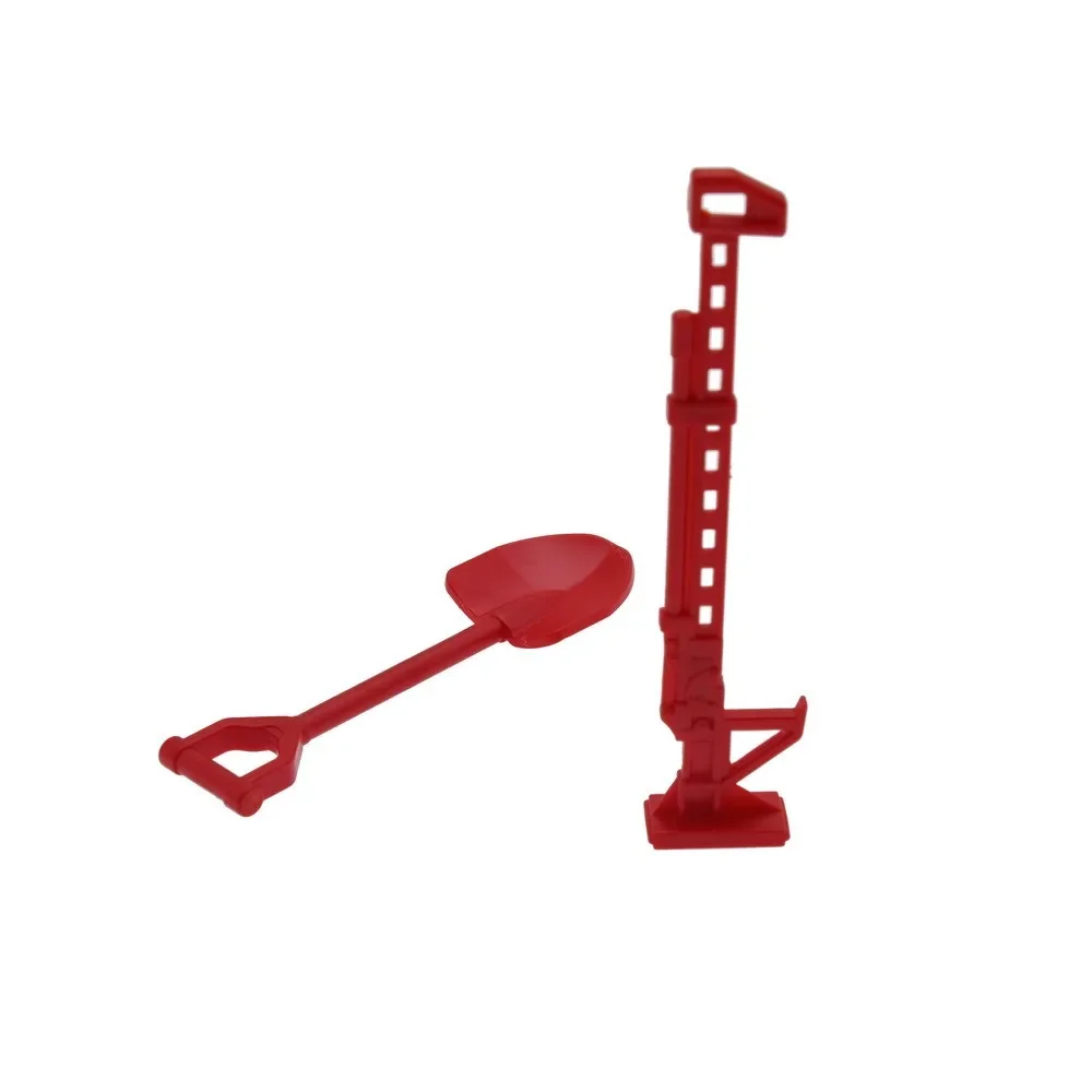 FY Oryginalny zestaw dekoracji symulacji samochodu RC – ciężarówka wojskowa 6WD/D90 Pickup Mood Parts, czerwony plastik, drabina piaskowa/zbiornik paliwa